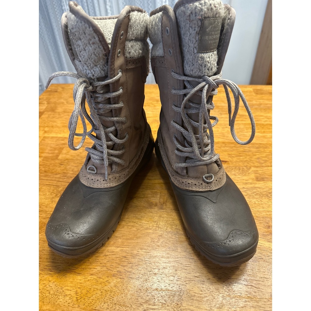 The North Face Shellista II Mid Brown Waterproof Winter Boots Womens 9 NF00CVX2